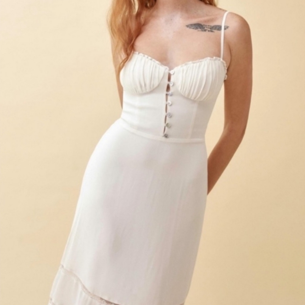 REFORMATION IVORY DRESS